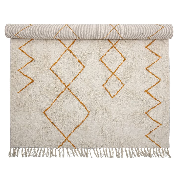 Bloomingville cotton rug 140x200 cm - Yellow - Bloomingville