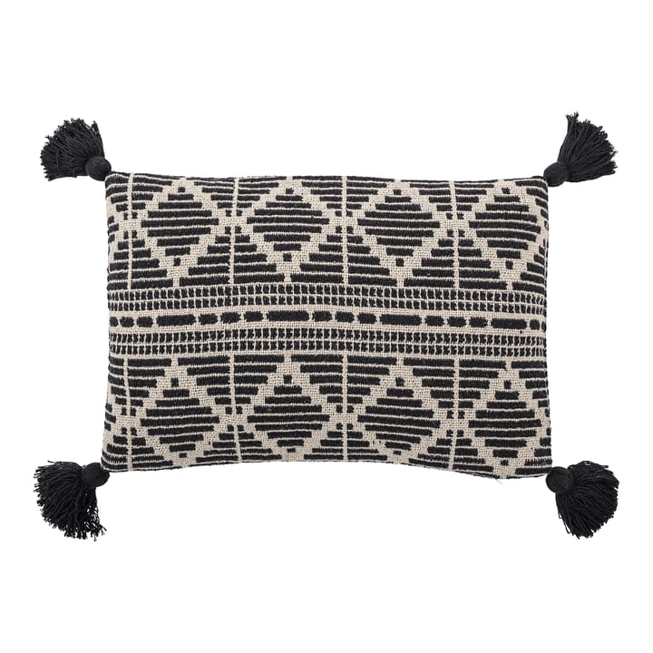 Bloomingville cushion black tassels 40x60 cm - black - Bloomingville