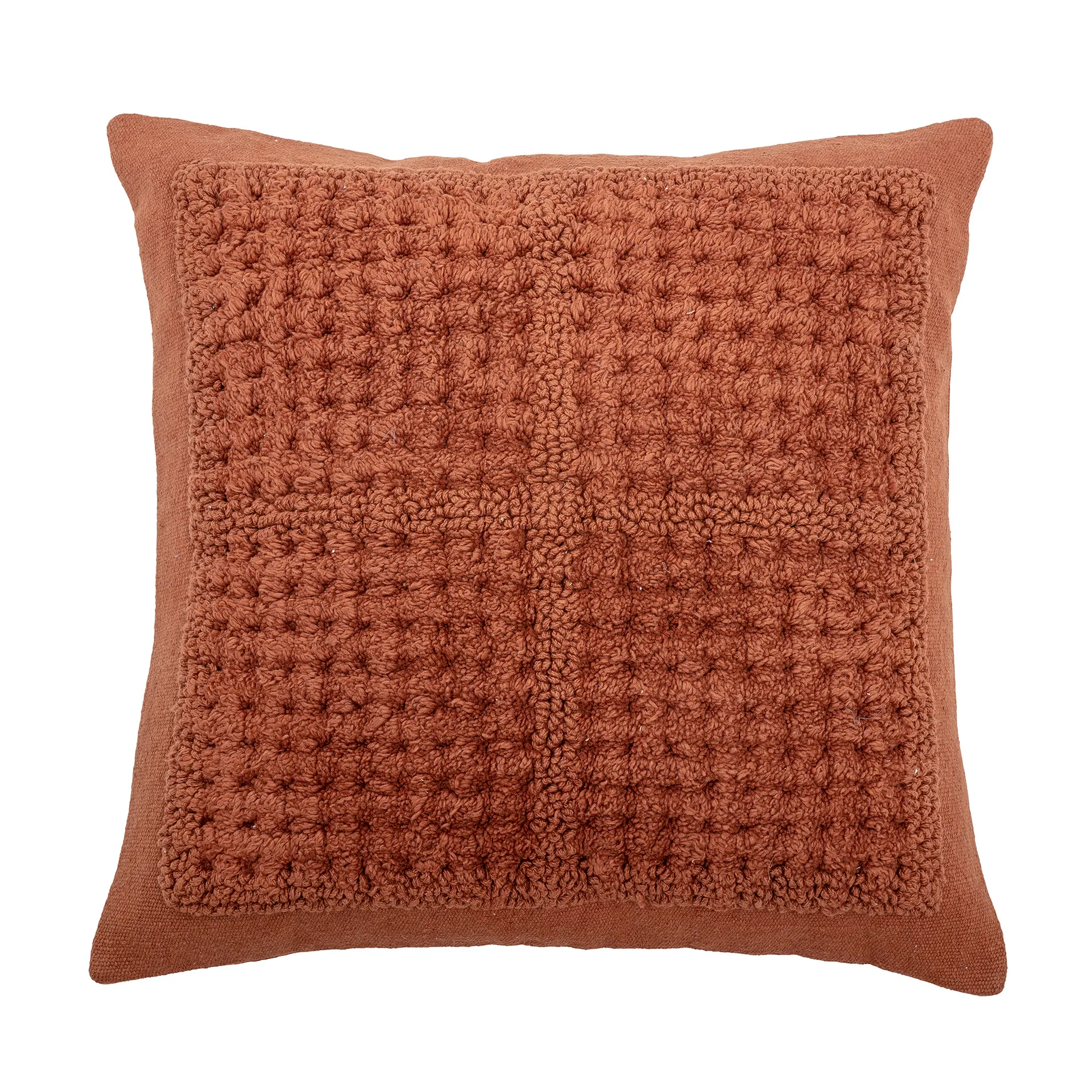 Bloomingville cushion with woven pattern 45x45 cm, Red Bloomingville