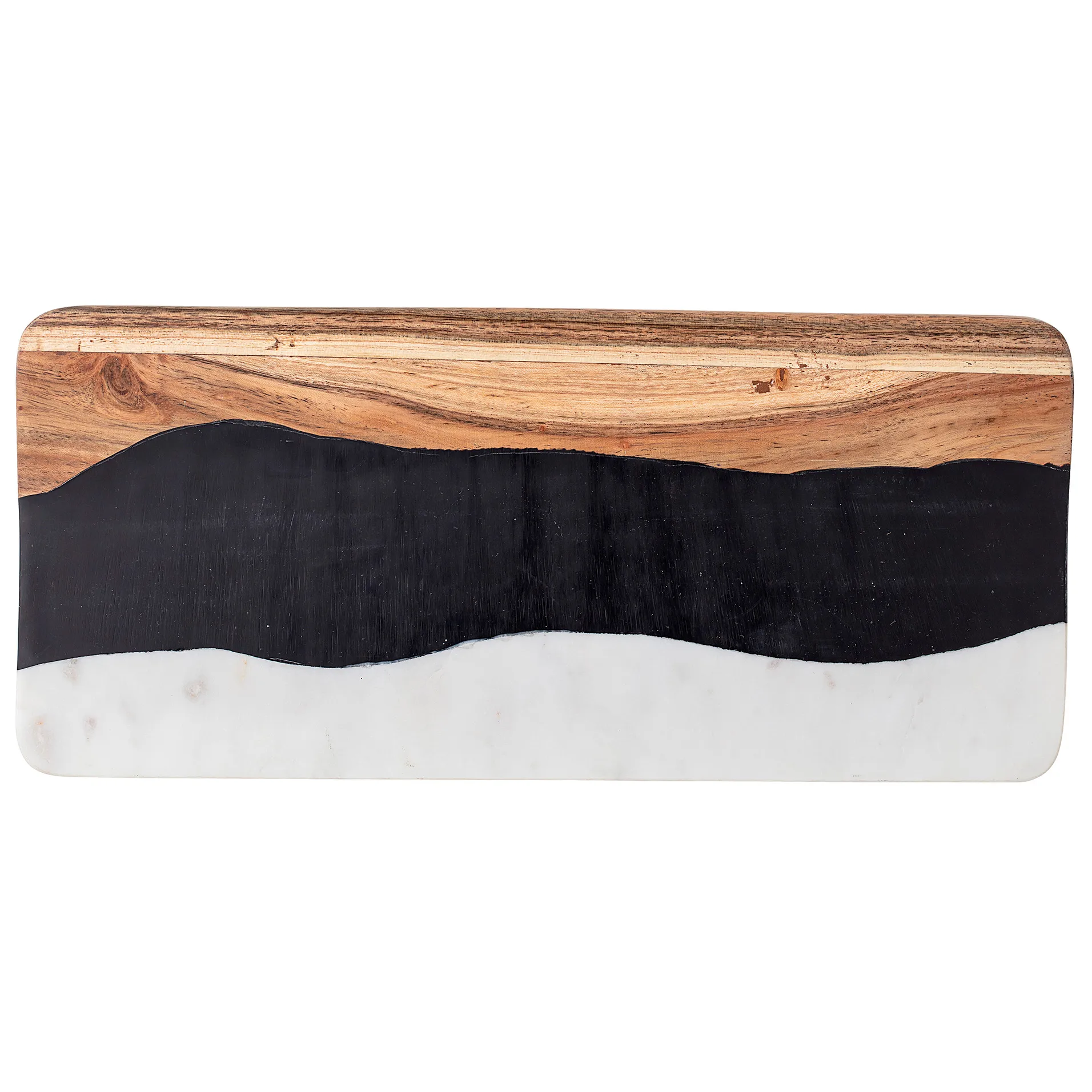 Bloomingville cutting board marble-resin-acacia, 18x39.5 cm Bloomingville