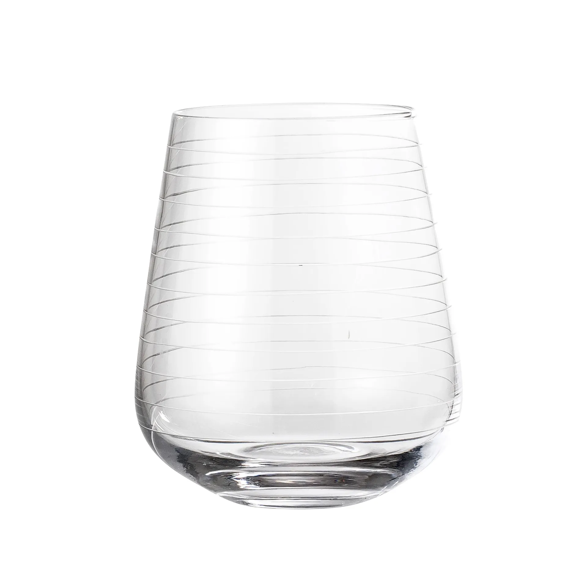 Bloomingville drinks glass coned, clear glass Bloomingville