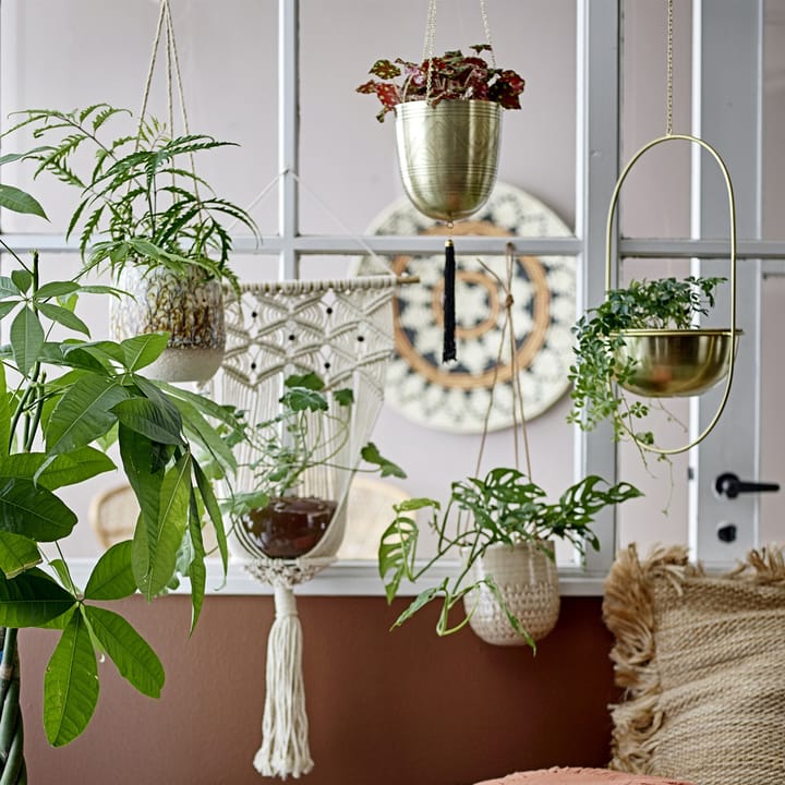 Bloomingville flower pot metal hanging, gold Bloomingville