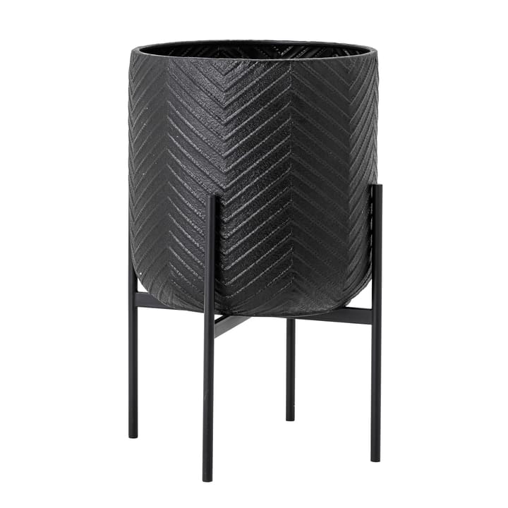 Bloomingville flower pot with base Ø39 cm, black Bloomingville
