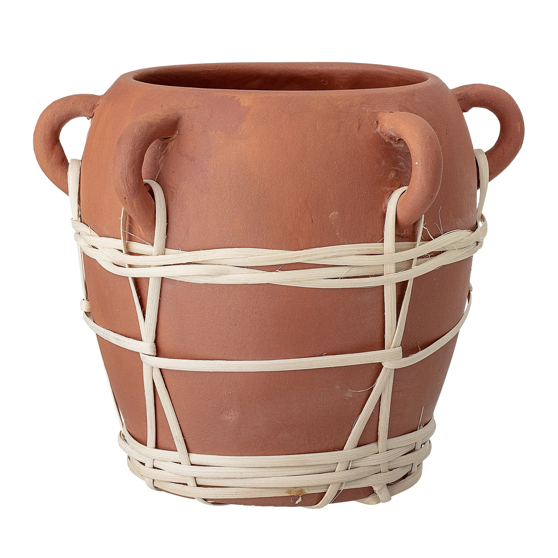 Bloomingville flower pot with handle Ø 23 cm, Terracotta Bloomingville