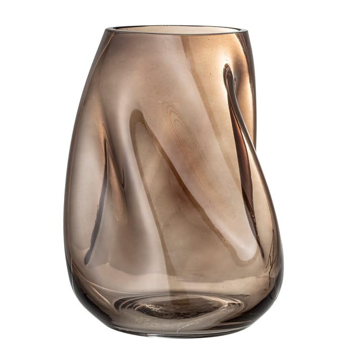 Bloomingville glass vase 26 cm - brown - Bloomingville
