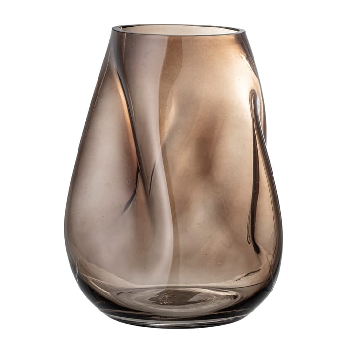 Bloomingville glass vase 26 cm - brown - Bloomingville