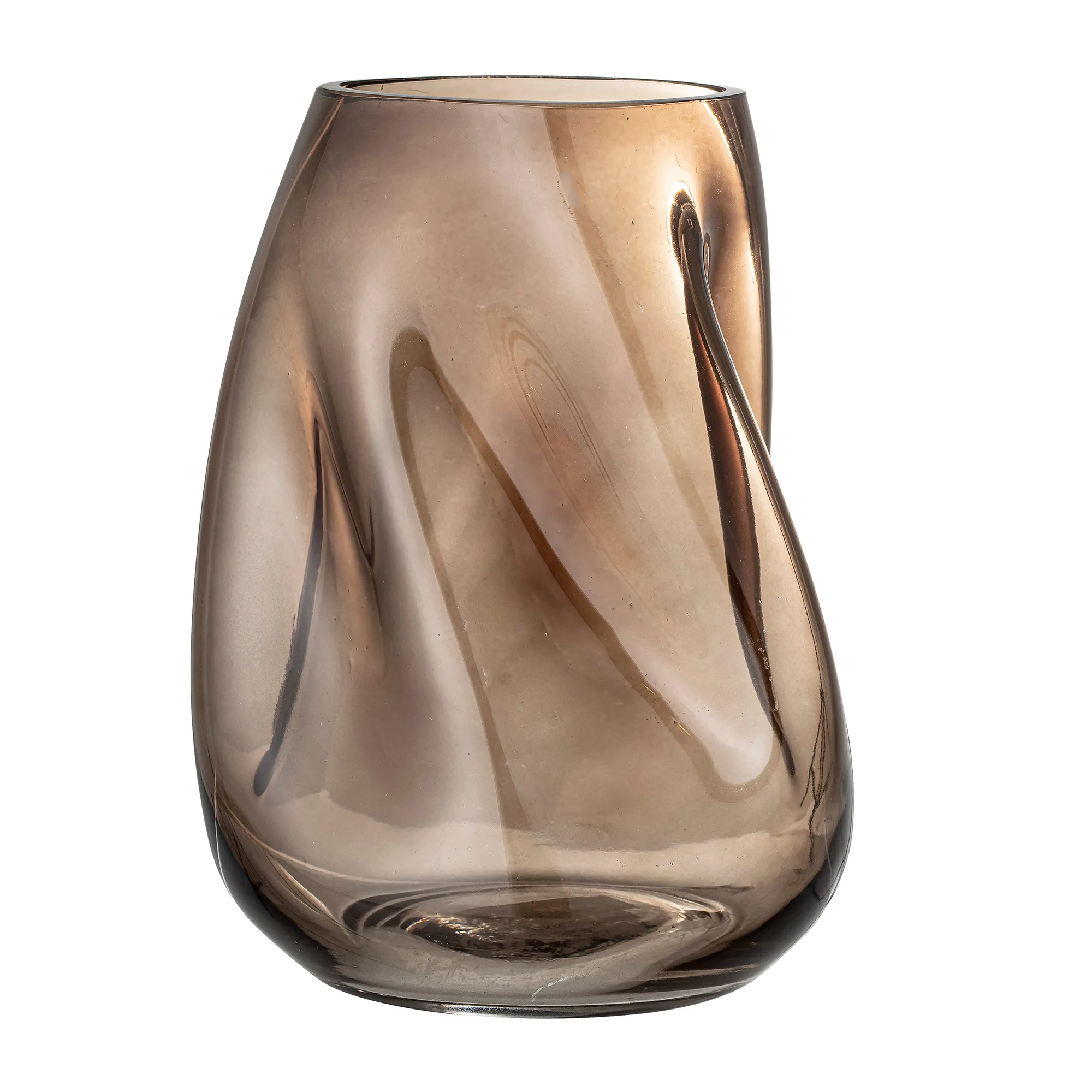 Bloomingville Ribbed Glass Vase - Thumbnail 2