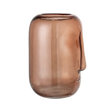 Bloomingville glass vase face 25 cm - brown - Bloomingville