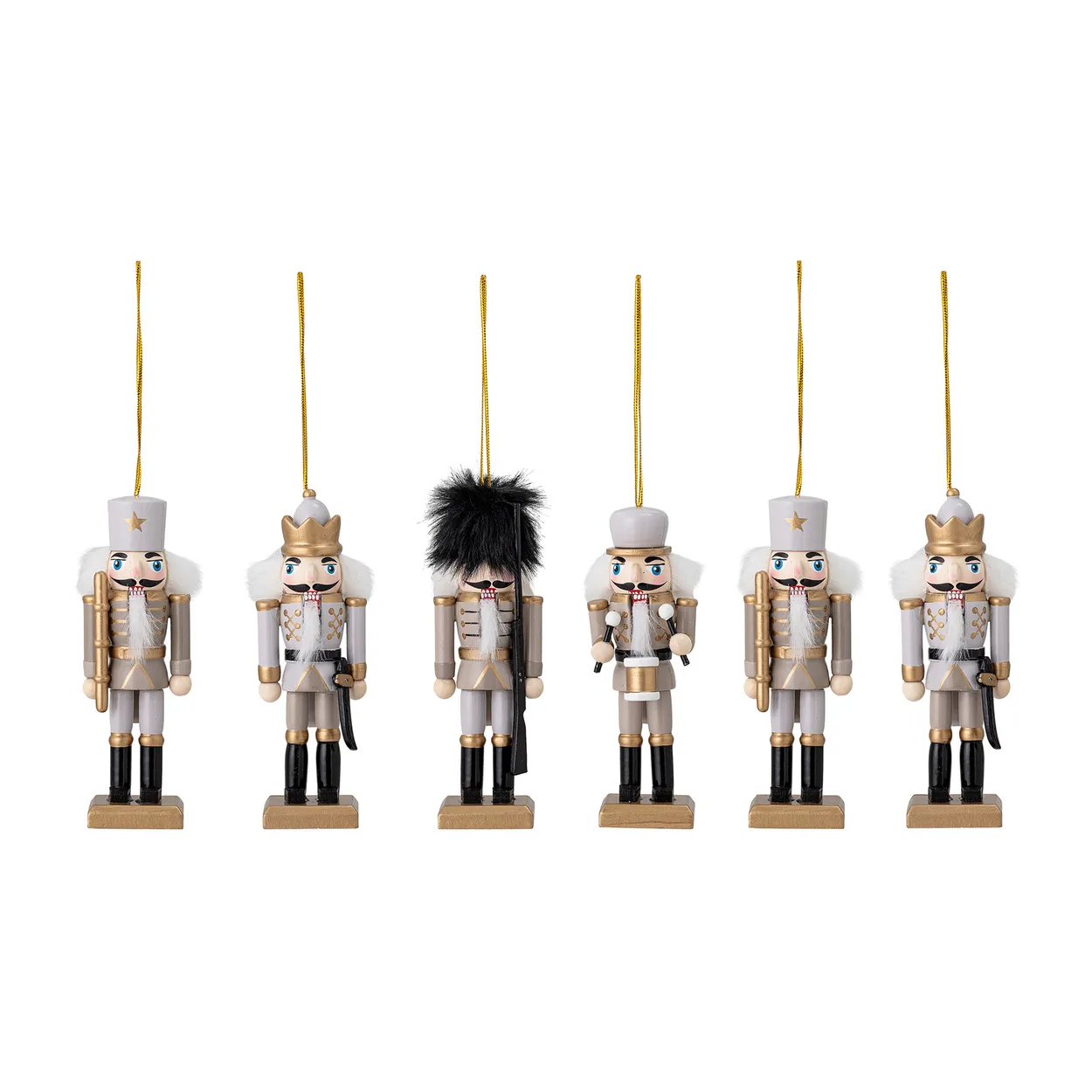 Bloomingville hanging Christmas decorations 6-pack Gold