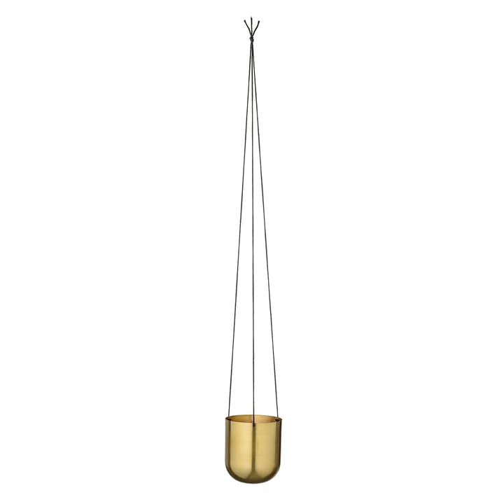 Bloomingville hanging flowerpot metal Ø13.5 cm - brass - Bloomingville