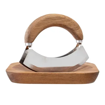 Bloomingville Herb cutter with cutting board - Acacia - Bloomingville