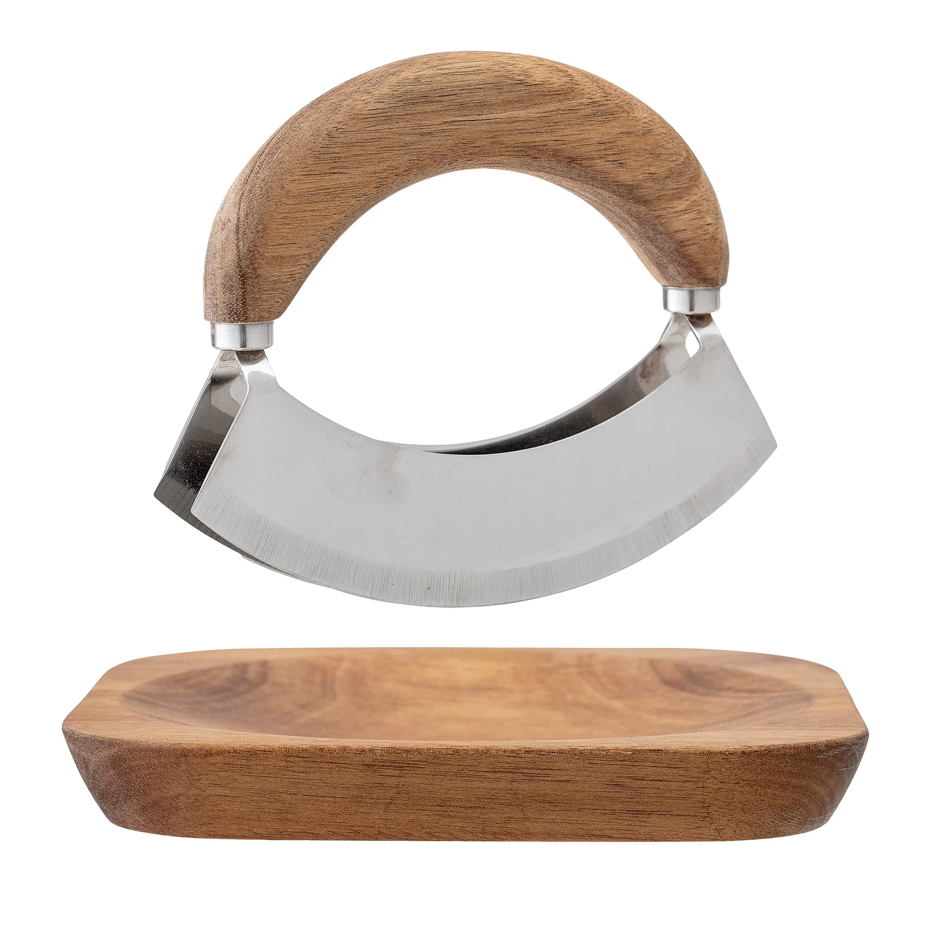 Bloomingville Herb cutter with cutting board, Acacia Bloomingville