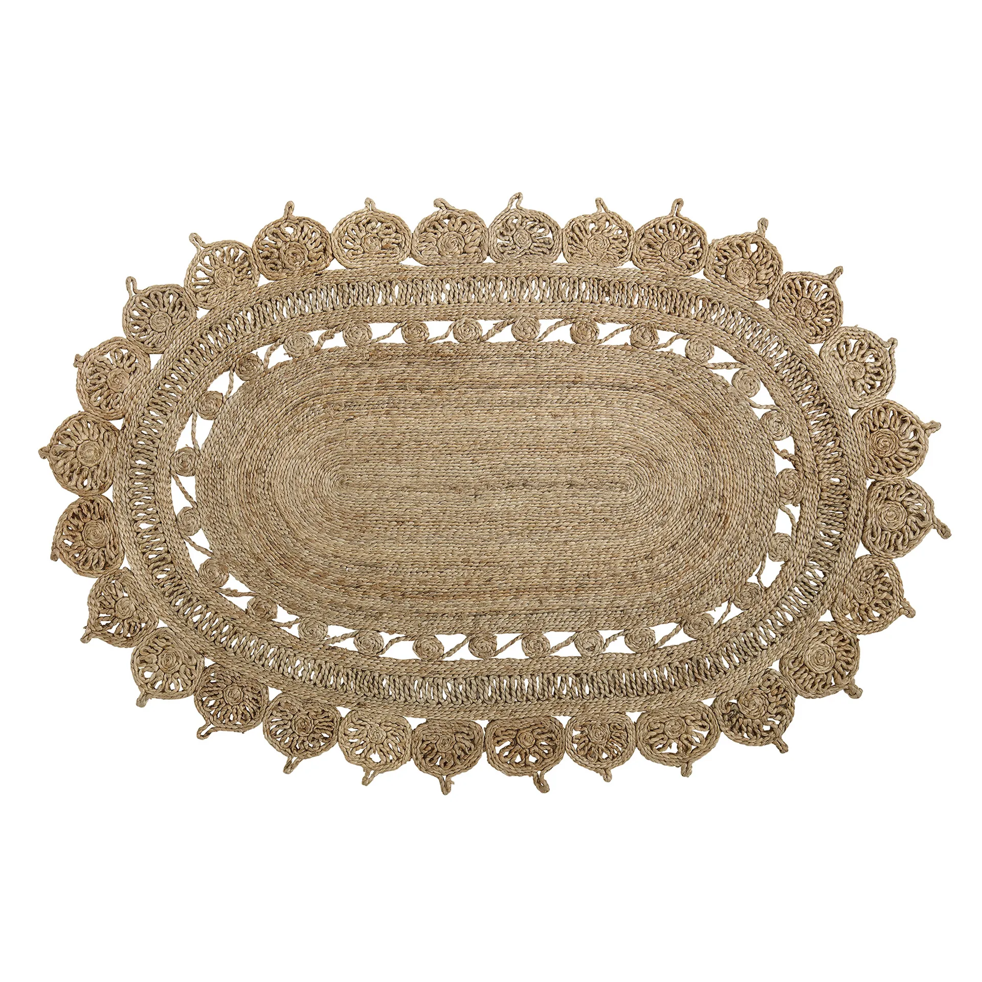 Bloomingville jute rug oval, natural Bloomingville