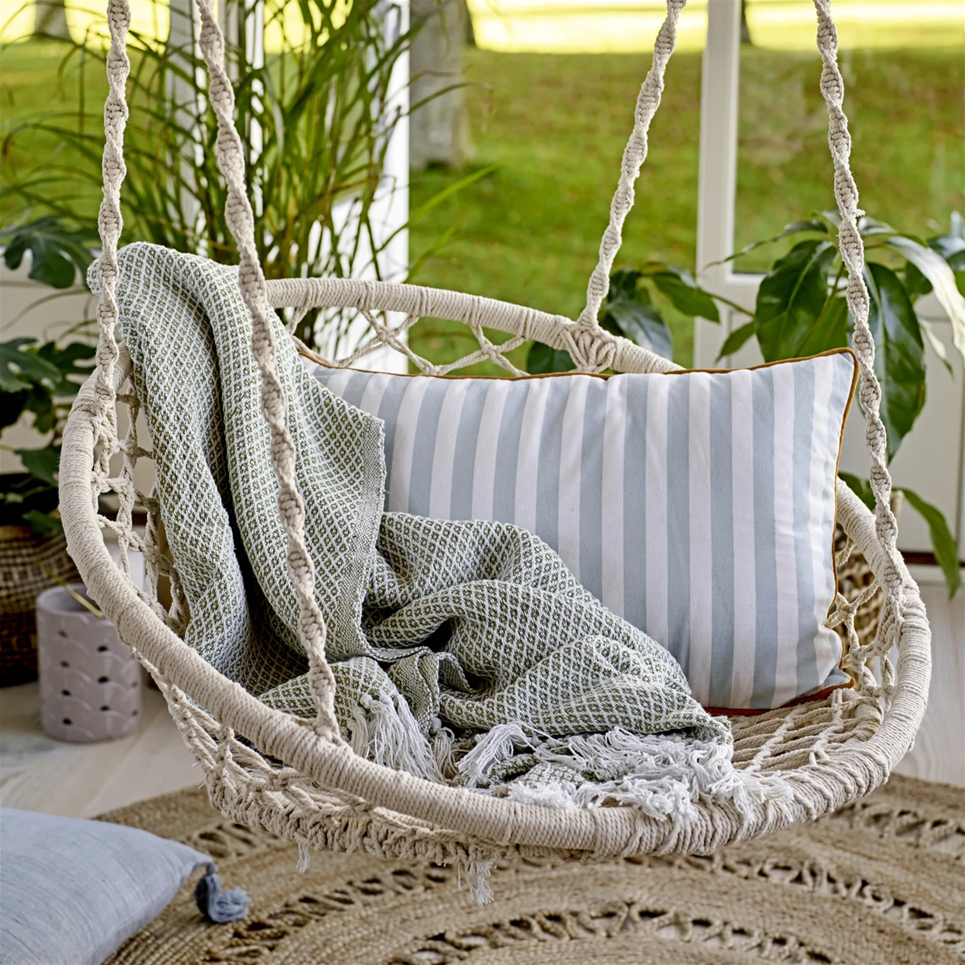 Bloomingville jute rug round Ø182 cm, natural Bloomingville