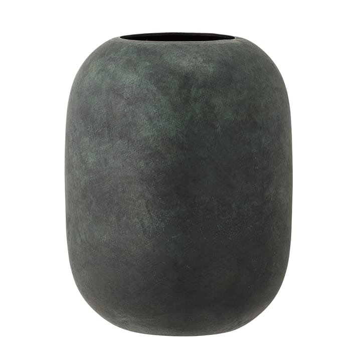 Bloomingville metal vase green - 18 cm - Bloomingville