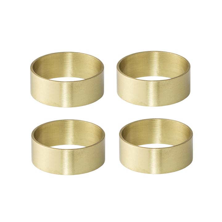 Bloomingville napkin rings 4 pack - brass - Bloomingville