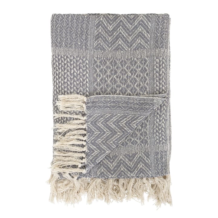 Bloomingville pattern throw - grey - Bloomingville