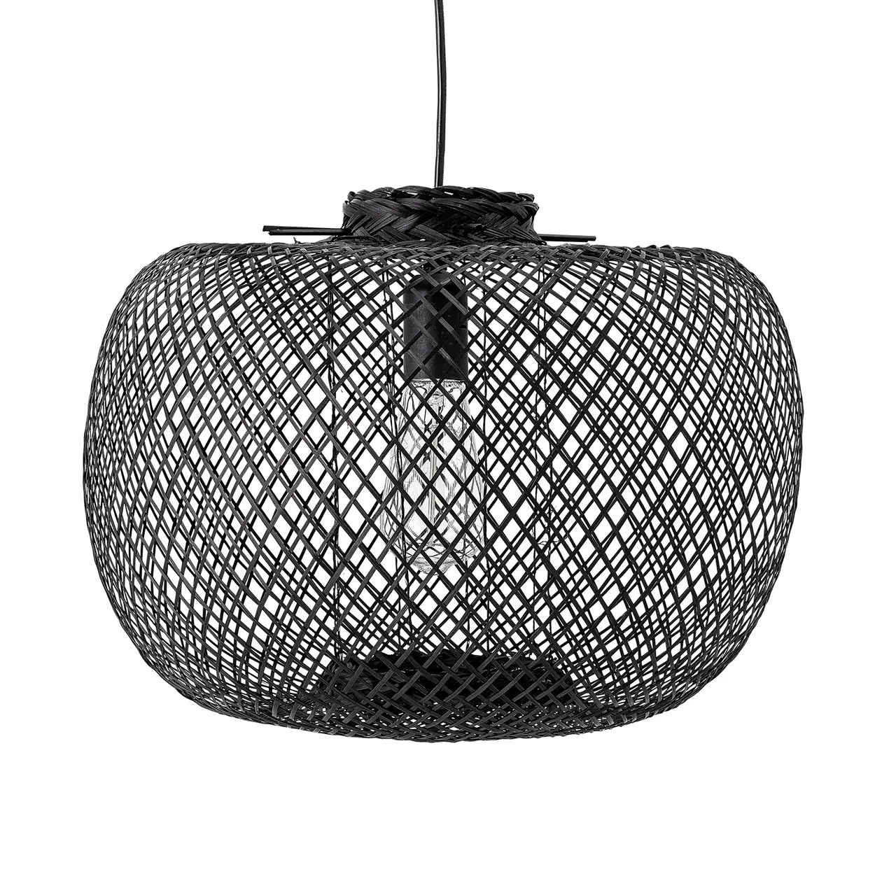 Bloomingville pendant lamp bamboo o42 cm black | Scandinavian Design | Pendant lamps | Black