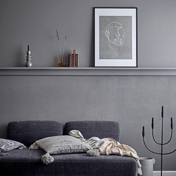Bloomingville picture with face 52x72 cm - black ram - Bloomingville