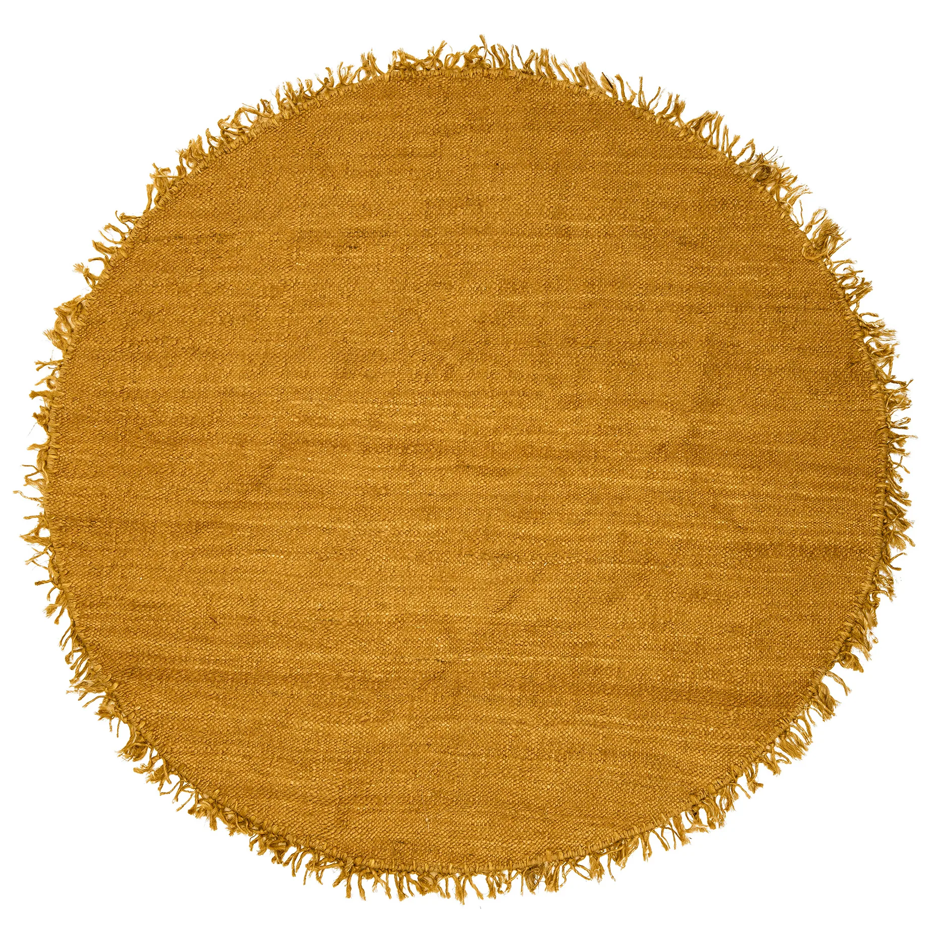 Bloomingville rug jute Ø 150 cm, Yellow Bloomingville
