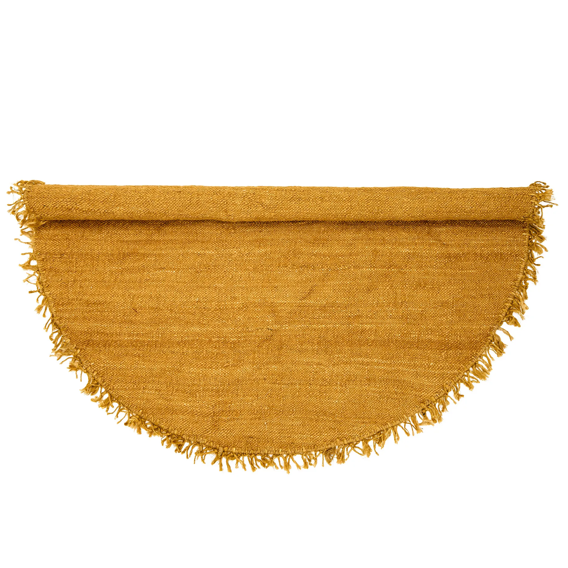 Bloomingville rug jute Ø 150 cm, Yellow Bloomingville