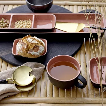 Bloomingville salad cutlery 2 pieces - black-gold - Bloomingville