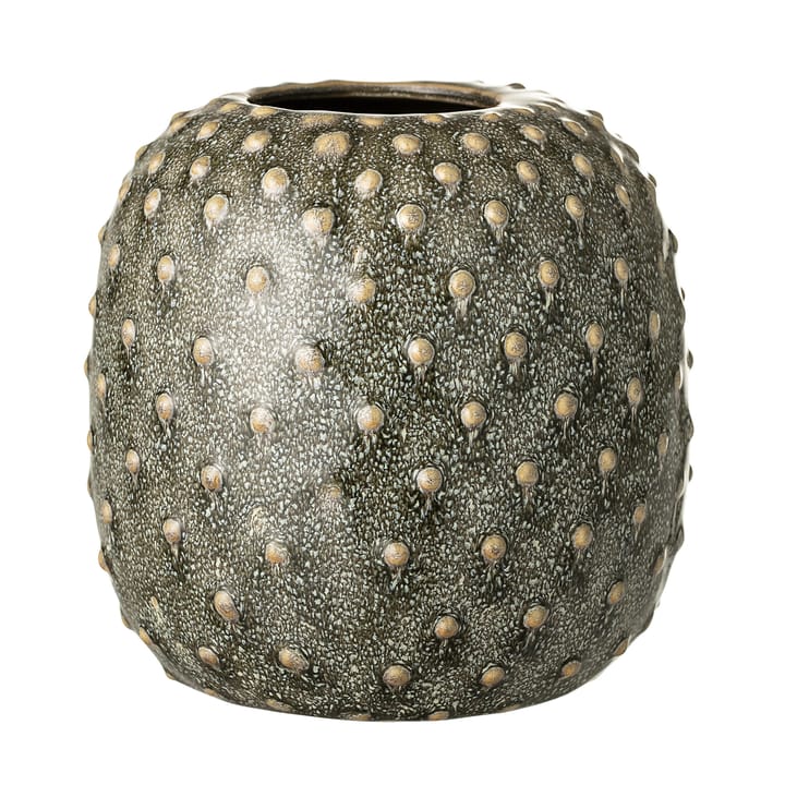 Bloomingville stoneware vase with structure - Ø 14 cm - Bloomingville