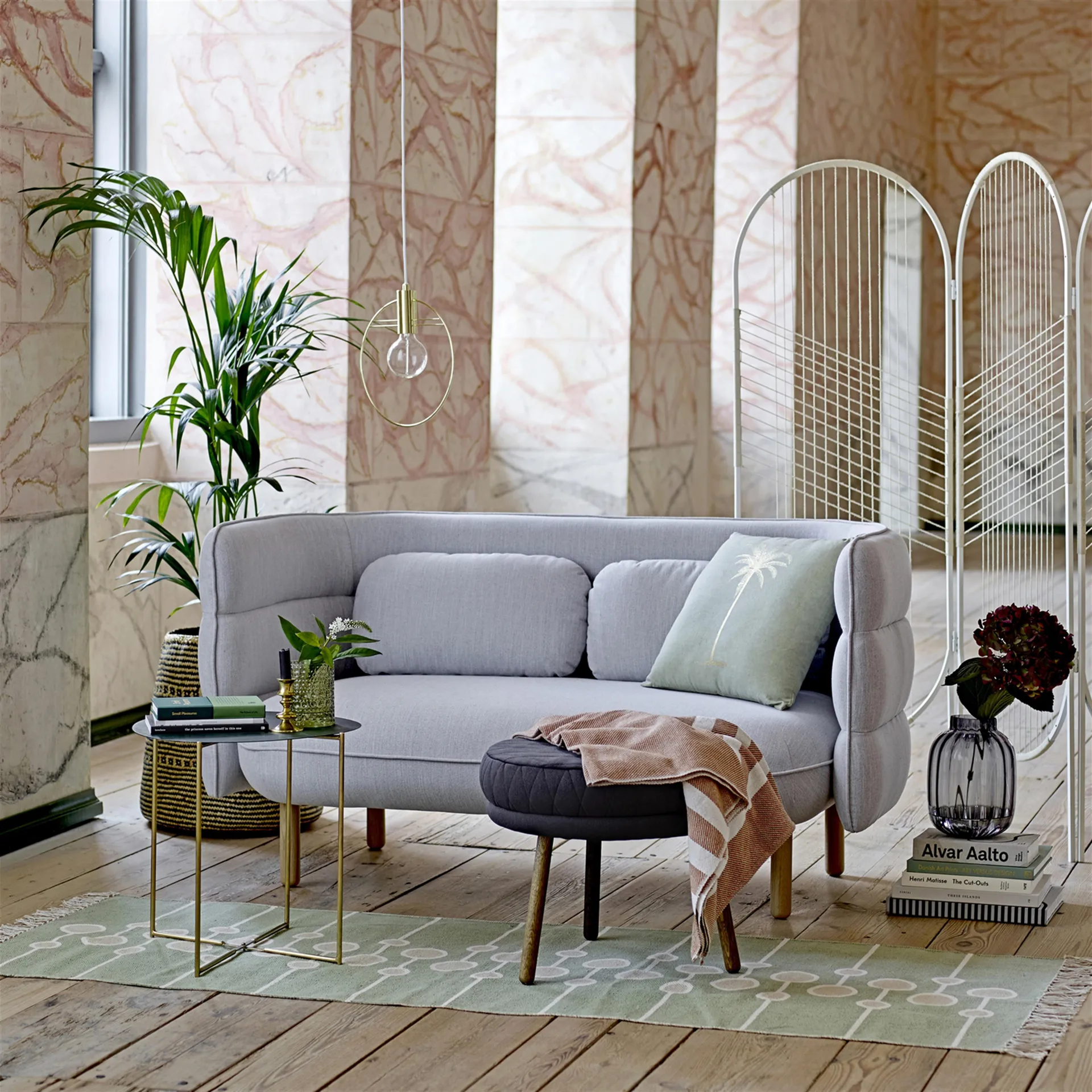 Bloomingville storage basket sea grass 2-pack, natural grey Bloomingville