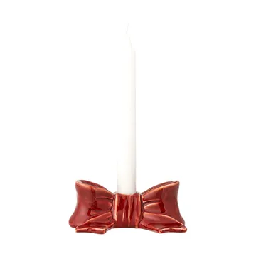 Bow candle holder - Red, 11.5 cm - Bloomingville