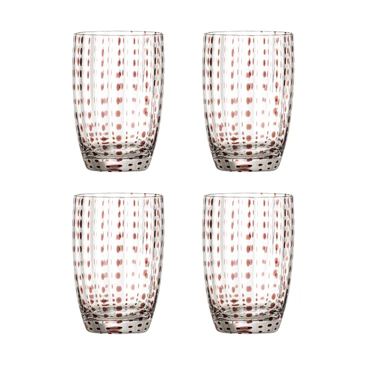 Brinley drinking glasses 4-pack - Brown - Bloomingville