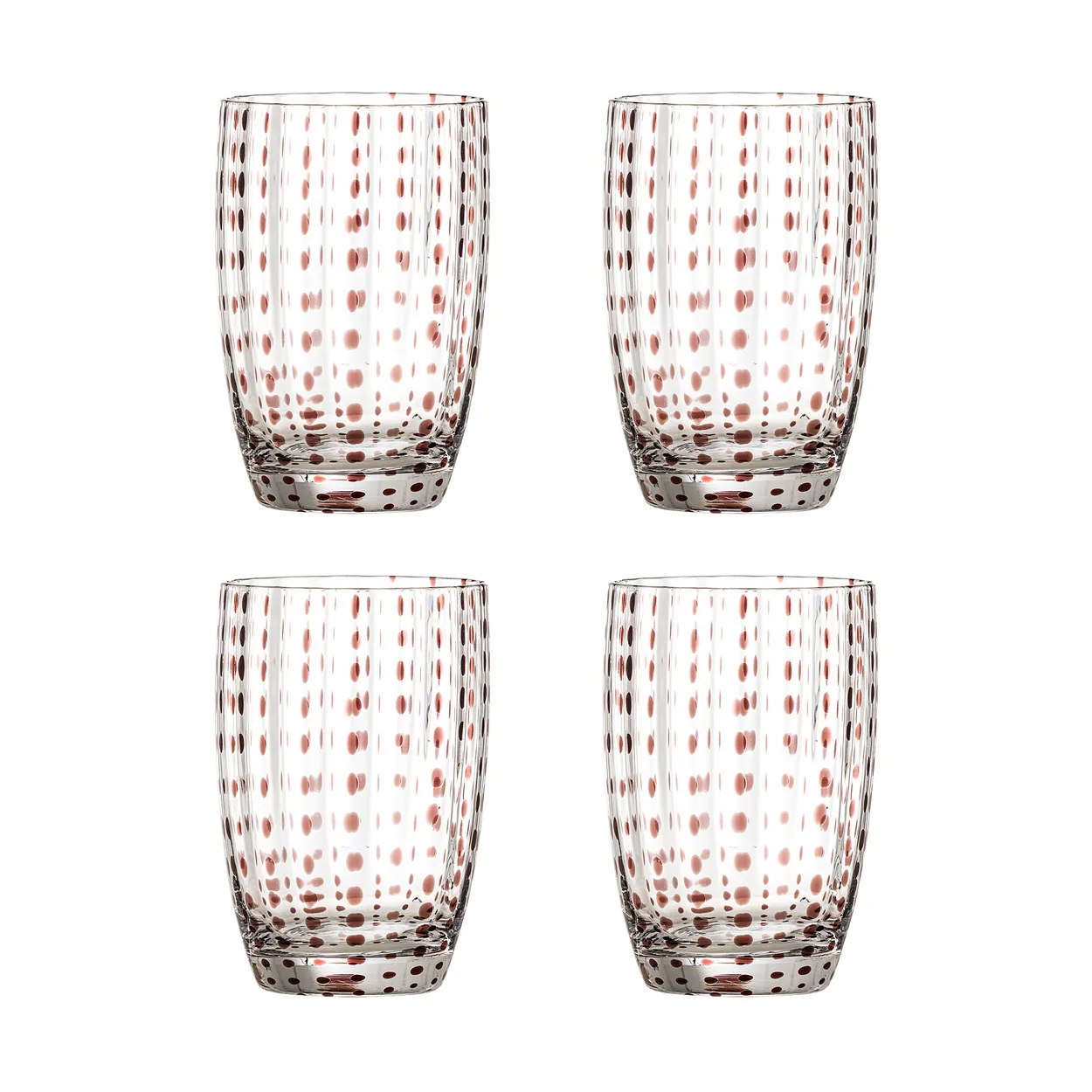Bloomingville Brinley drinking glasses 4-pack Brown