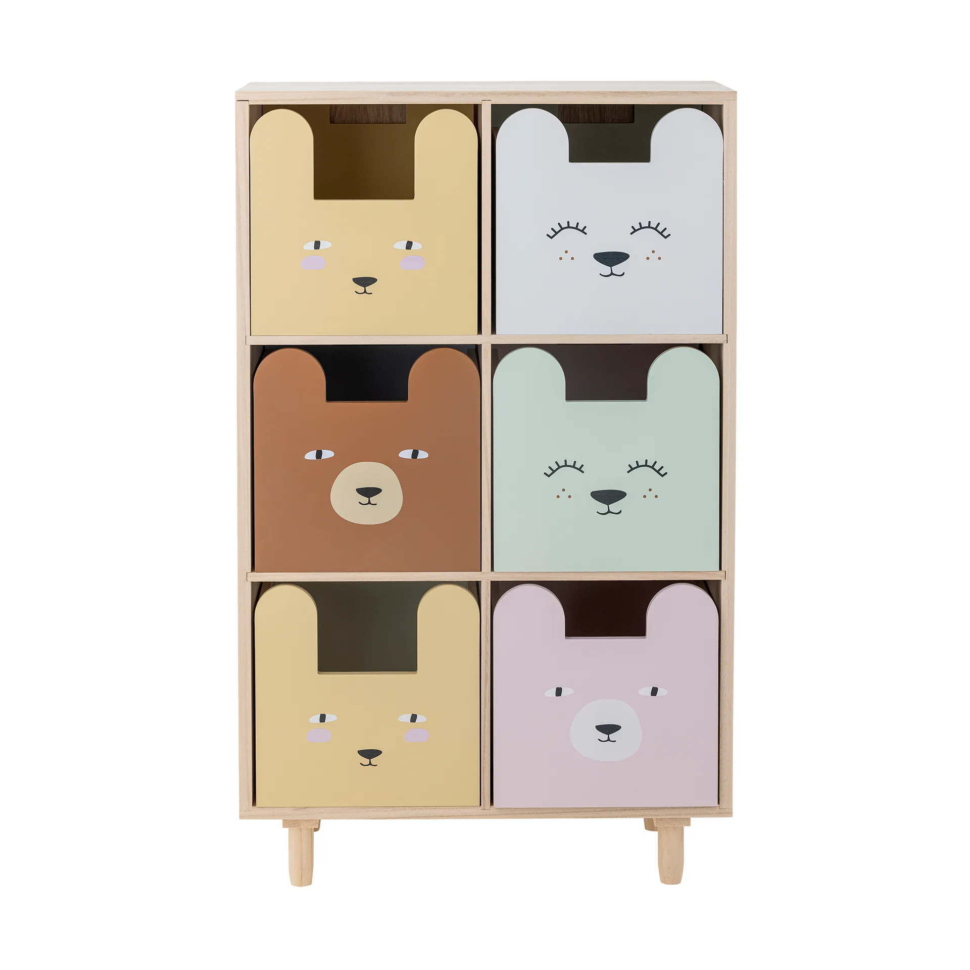 Calle bookshelf 6-drawers 55x88.5 cm, Nature Bloomingville