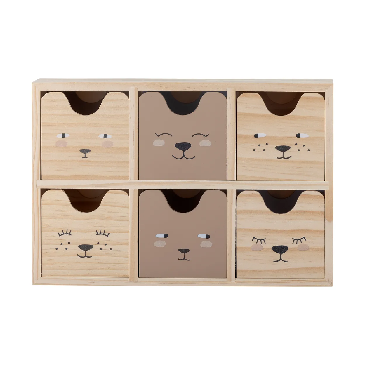 Bloomingville Calle bookshelf small 6 drawers 27x18 cm Natural
