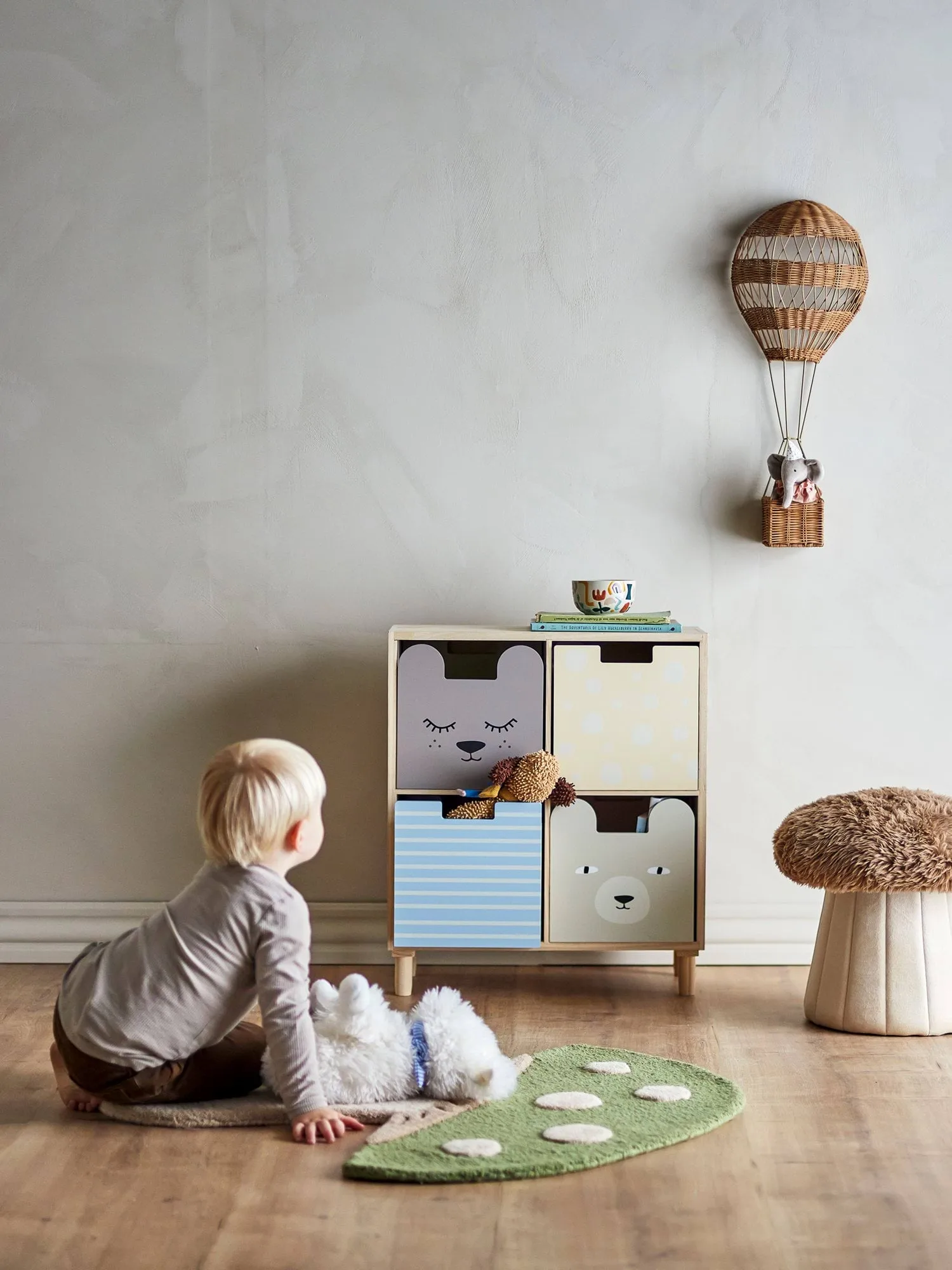 Calle bookshelf with draws, Multi, Paulownia Bloomingville