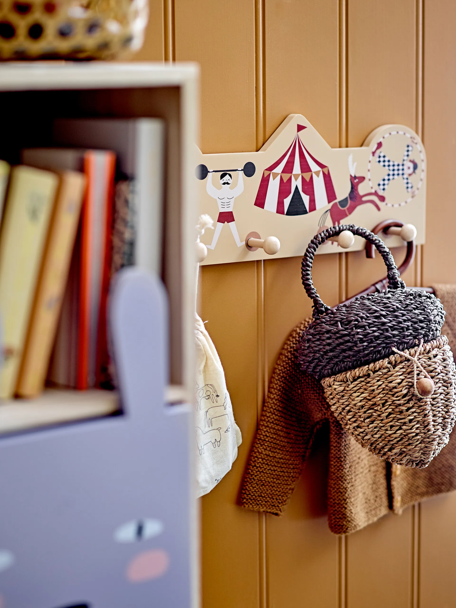 Calle bookshelf with draws, Natural Bloomingville