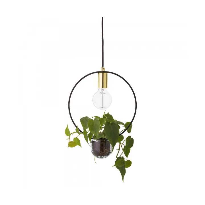 Caralina pendant lamp 38 cm, Gold-colored Bloomingville