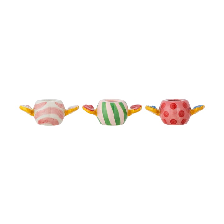Caramella candle holders 3 pieces - Pink - Bloomingville