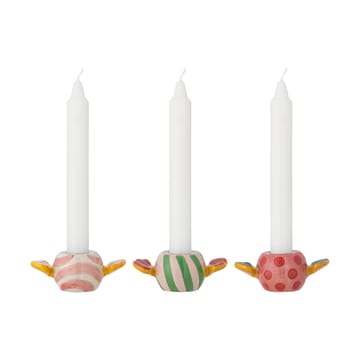 Caramella candle holders 3 pieces - Pink - Bloomingville