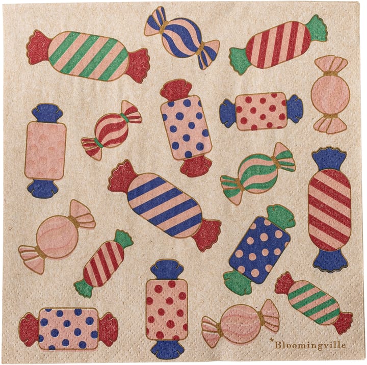 Caramella napkin 33x33 cm 20-pack - Pink - Bloomingville