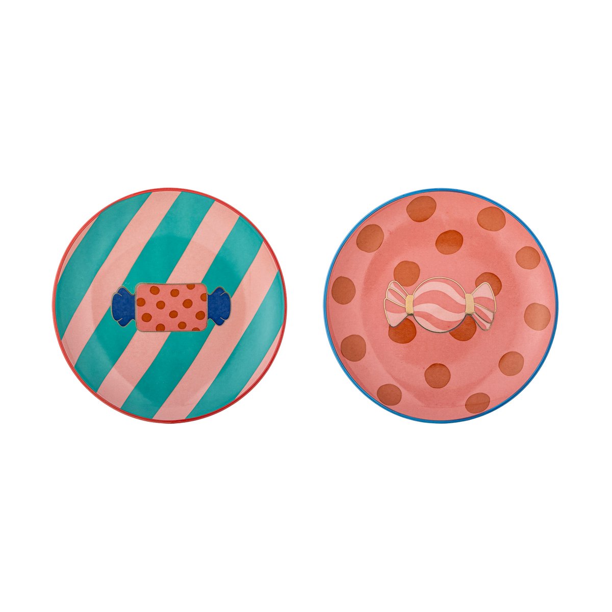 Bloomingville Caramella plate o16 cm 2 pieces Pink | Scandinavian Design | Dinner plates | Pink
