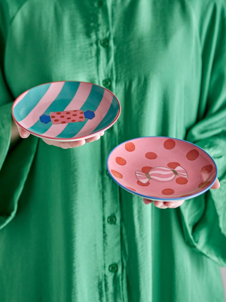 Caramella plate Ø16 cm 2 pieces, Pink Bloomingville