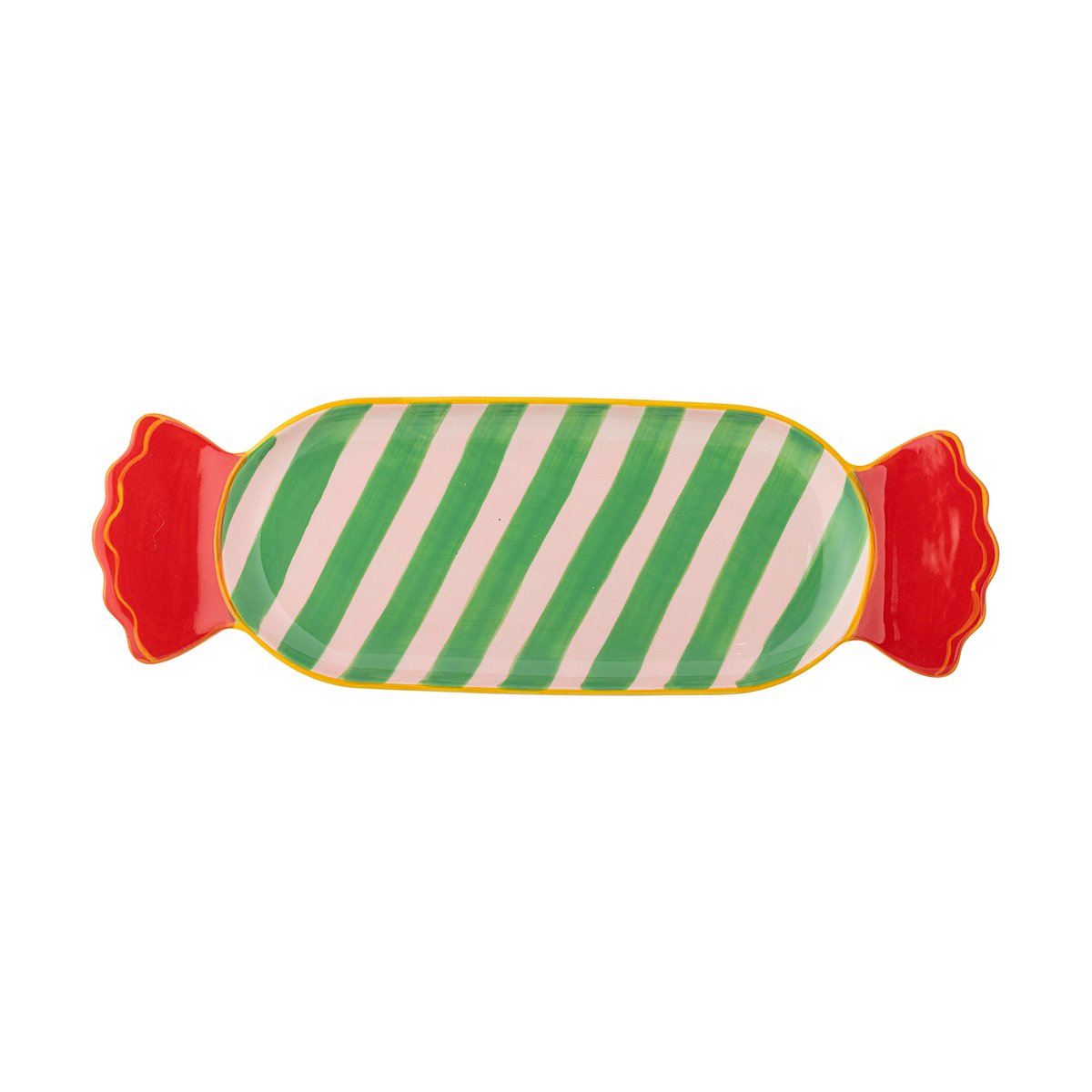 Bloomingville Caramella serving platter 10.5x28 cm Green