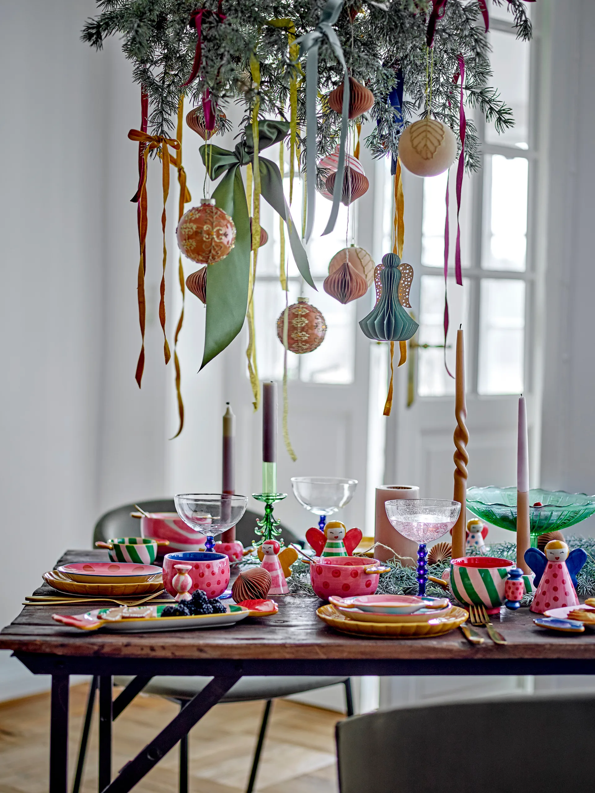 Caramella serving platter 10.5x28 cm, Green Bloomingville