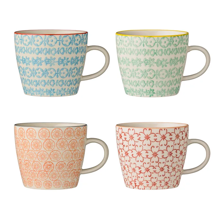 Carla mug 4 pieces multi - Bloomingville