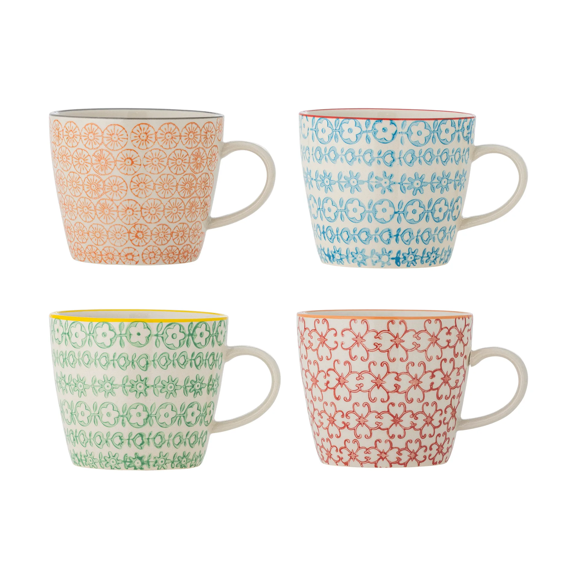 Carla mug, Multi, 4-pack Bloomingville