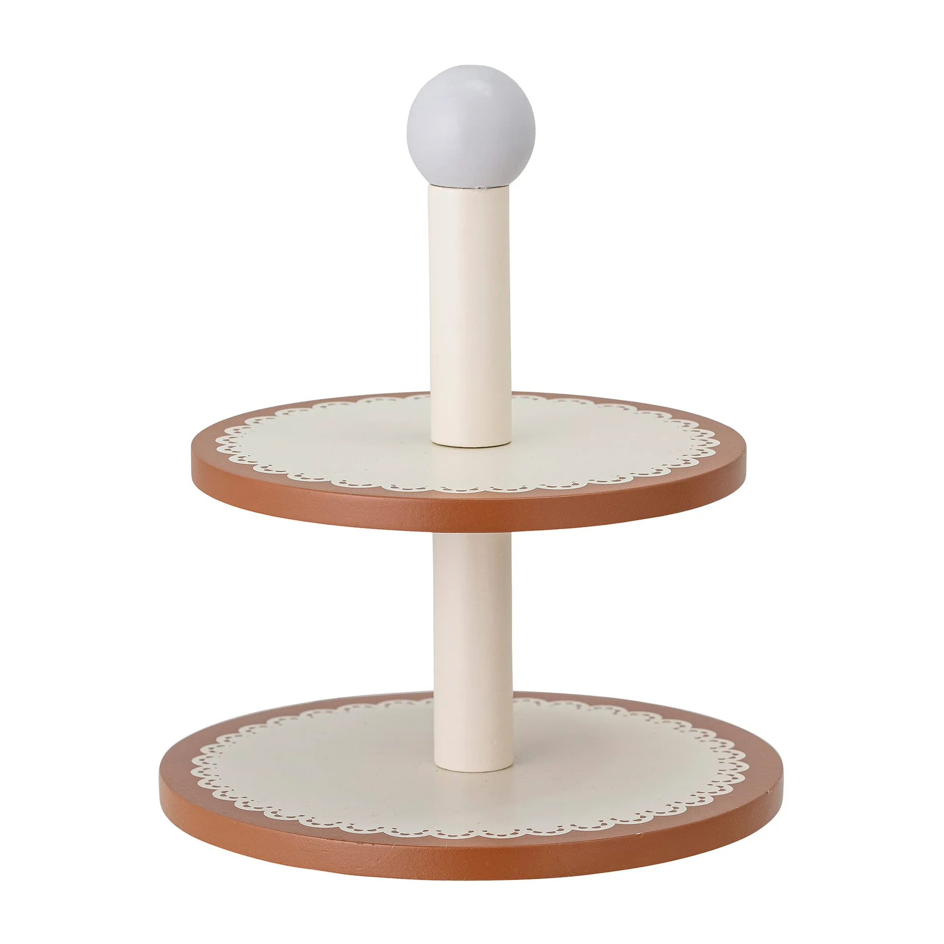 Carlina wooden toy cake plate 13 pieces, Brown Bloomingville