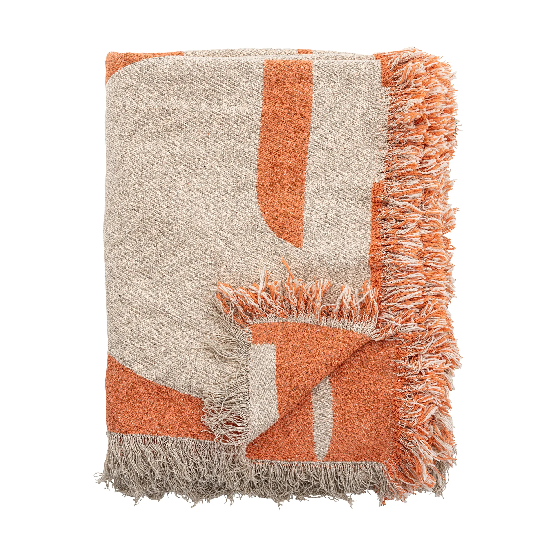 Caya throw 130x160 cm, Orange Bloomingville