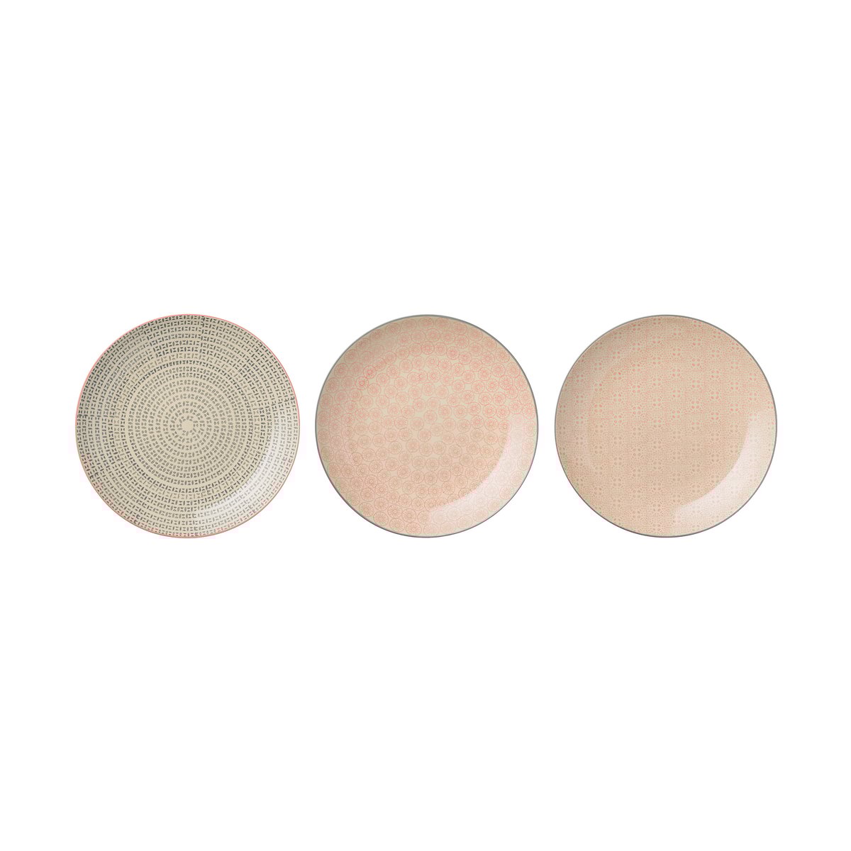 Bloomingville Cécile plate 3 pieces Ø 25 cm Ø 25 cm