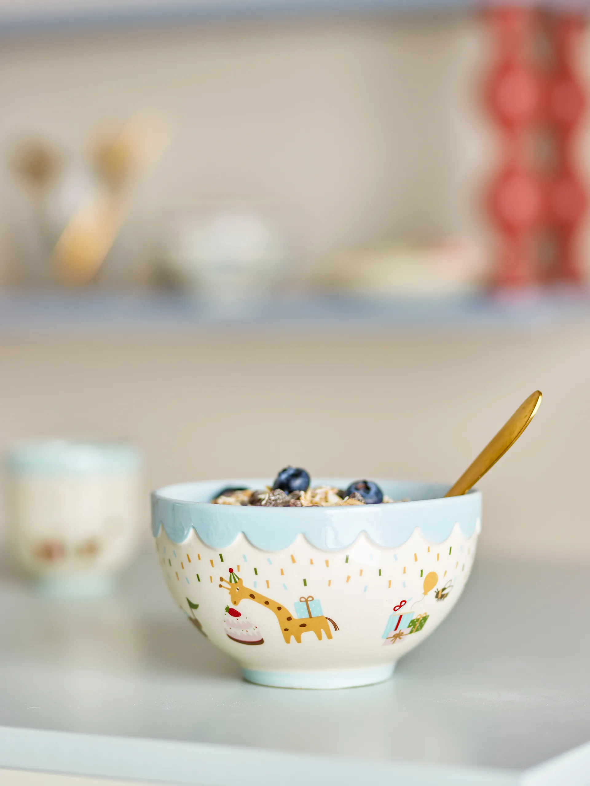 Celebrate bowl Ø13.5 cm, Blue Bloomingville