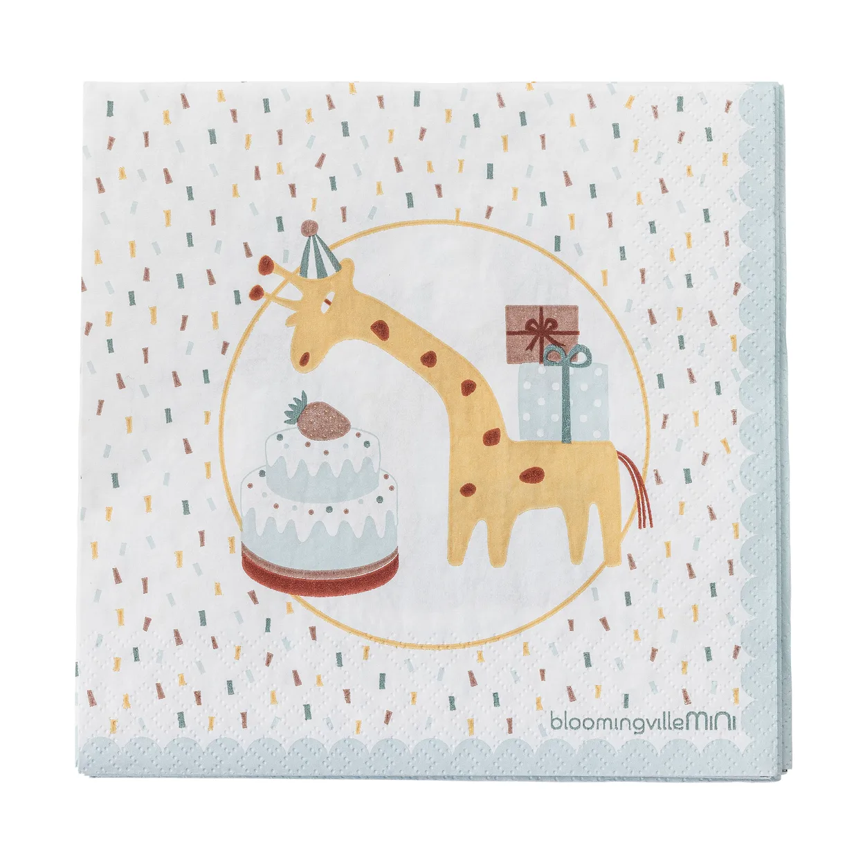 Bloomingville Celebrate paper napkin 20-pack Blue | Scandinavian Design | Paper napkins | Blue